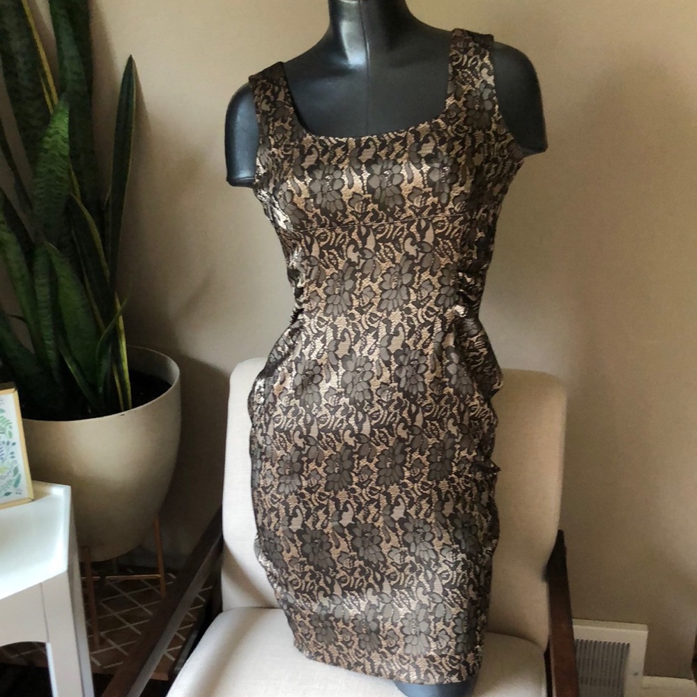 Ann Taylor faux lace dress